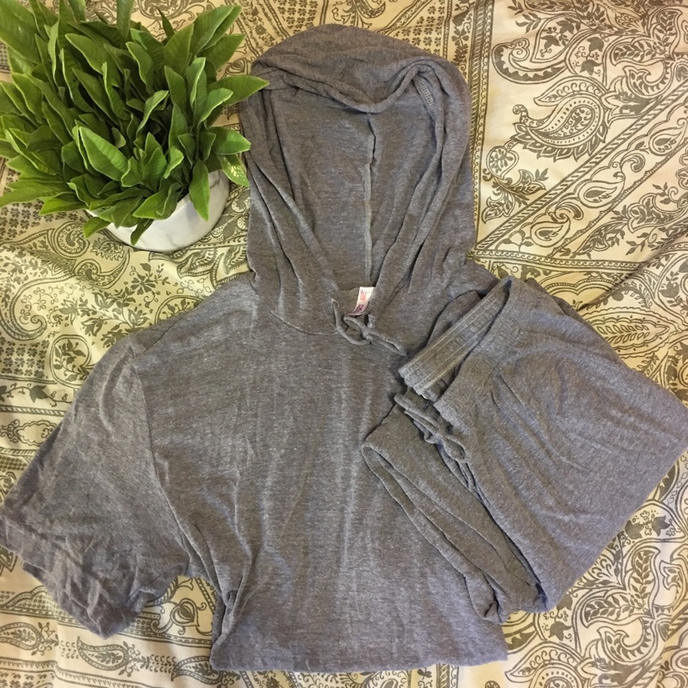 American Apparel Heather Gray Lounge Set